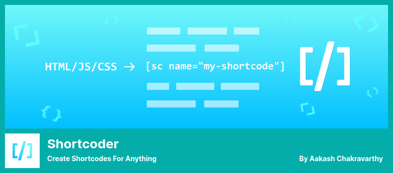 Plugin Shortcoder - Buat Shortcode untuk Apa Pun