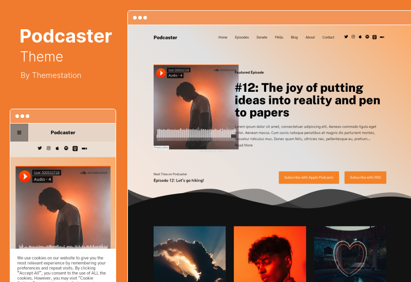 Tema Podcaster - Tema WordPress multimedia