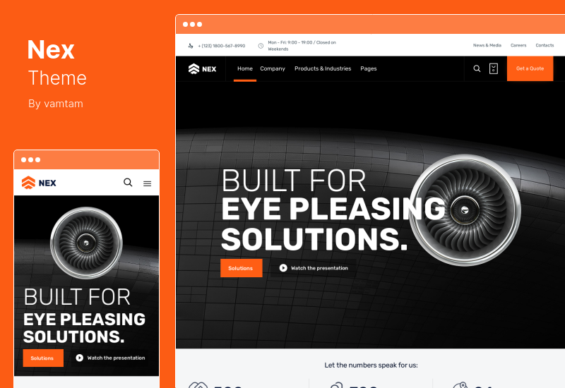 Nex Theme - Промышленная тема WordPress
