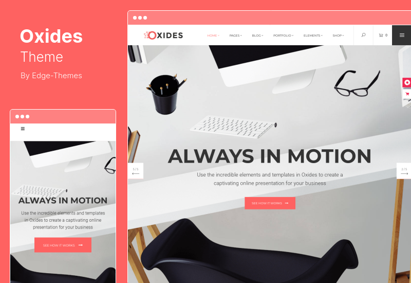 Oxides Theme — тема WordPress Creative Studio для компаний-предпринимателей