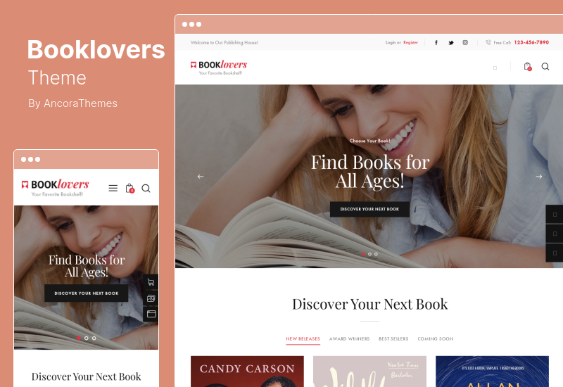 Booklovers Theme - Verlag und Buchhandlung WordPress Theme RTL