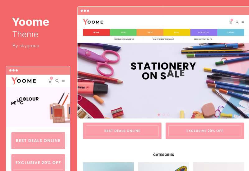 Tema Yoome - Tema WordPress WooCommerce modernă