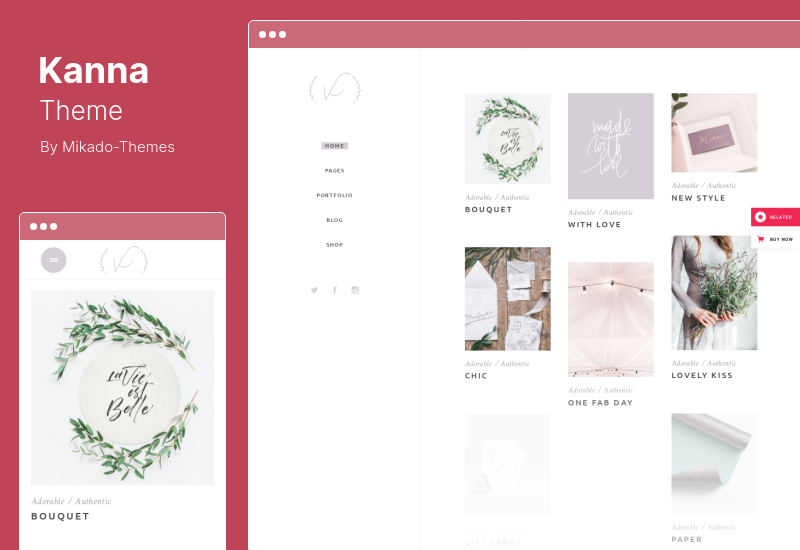 Kanna Theme - ธีม WordPress Multiconcept อันหรูหรา