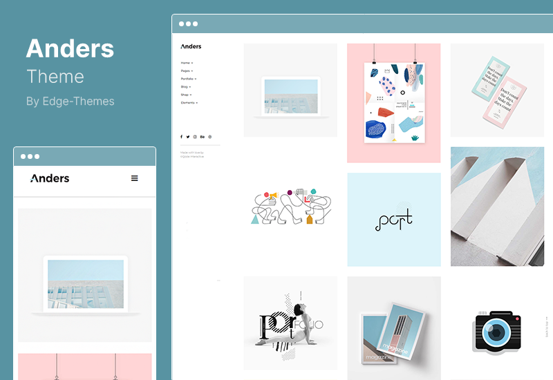 Tema Anders - Tema WordPress per portfolio di design