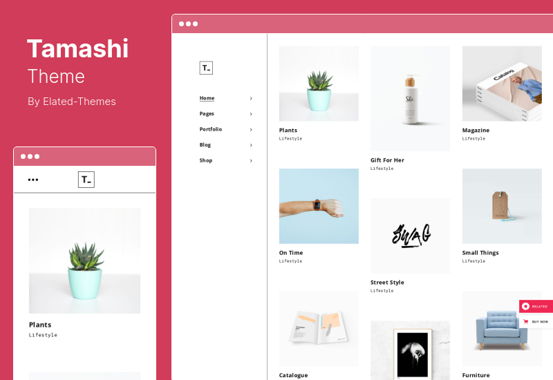 Tamashi Theme - Portfolio WordPress Theme