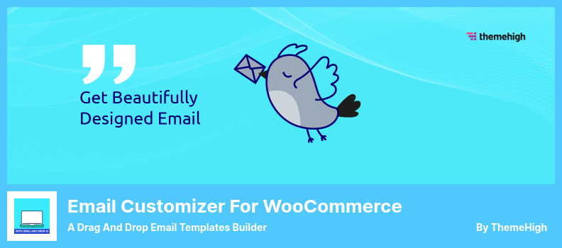 Email Customizer for WooCommerce Plugin - un générateur de modèles d'e-mails par glisser-déposer