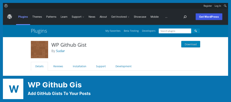 WP Github Gis 插件 - 將 GitHub Gists 添加到您的帖子中