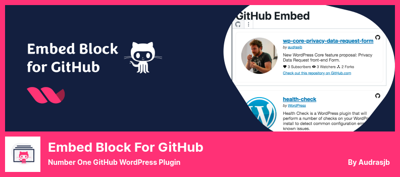 GitHubプラグインの埋め込みブロック-ナンバーワンのGitHubWordPressプラグイン