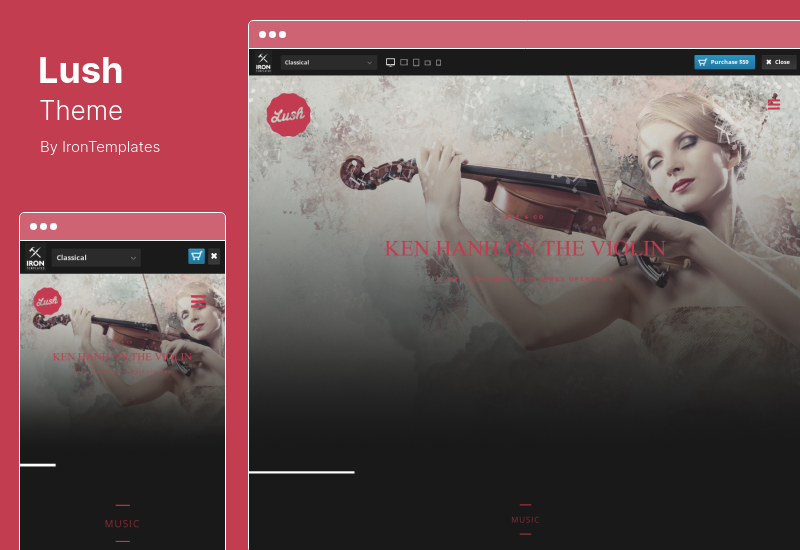 Lush Theme - Tema WordPress Muzician Muzician