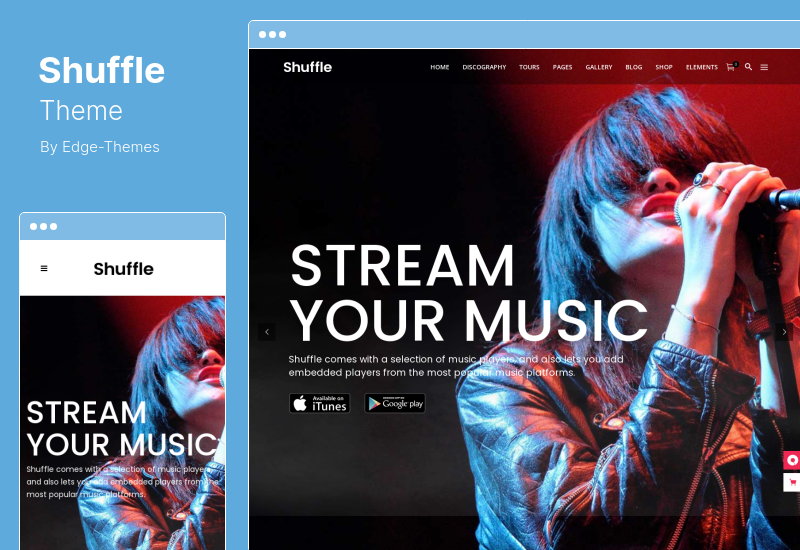 Shuffle Theme - Tema de música de WordPress