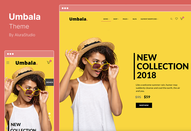 Tema Umbala - Magazin de îmbrăcăminte de modă Tema WooCommerce