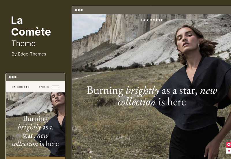 La Comete Theme - тема магазина модной одежды WooCommerce