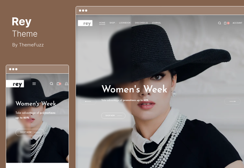 Rey Theme - แฟชั่นและเสื้อผ้า, เฟอร์นิเจอร์ WooCommerce Theme