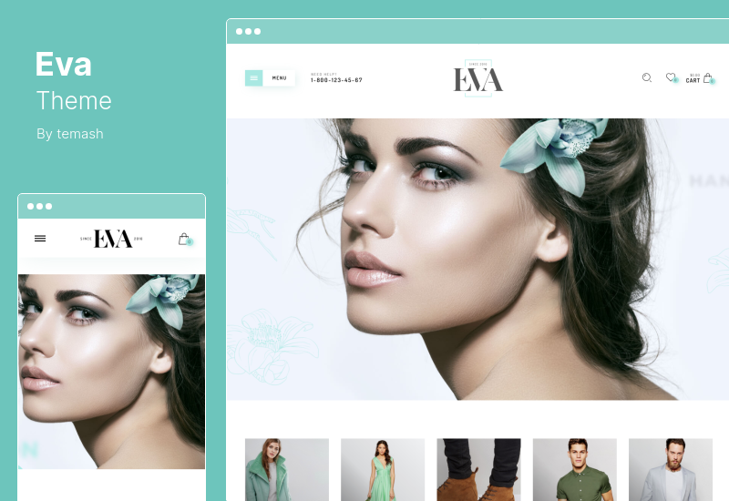 Tema Eva - Tema Fashion WooCommerce