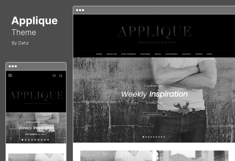 ธีม Applique - บล็อกแฟชั่น WordPress Theme