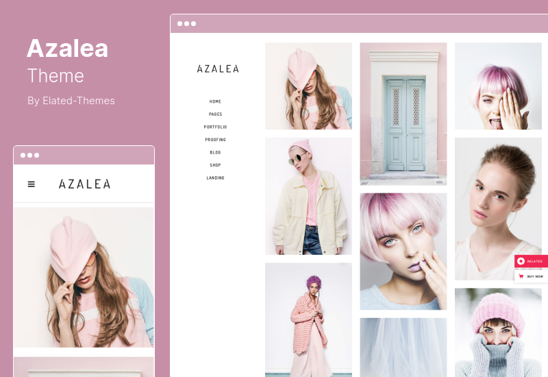 Tema Azalea - Tema WordPress Fotografi Fashion