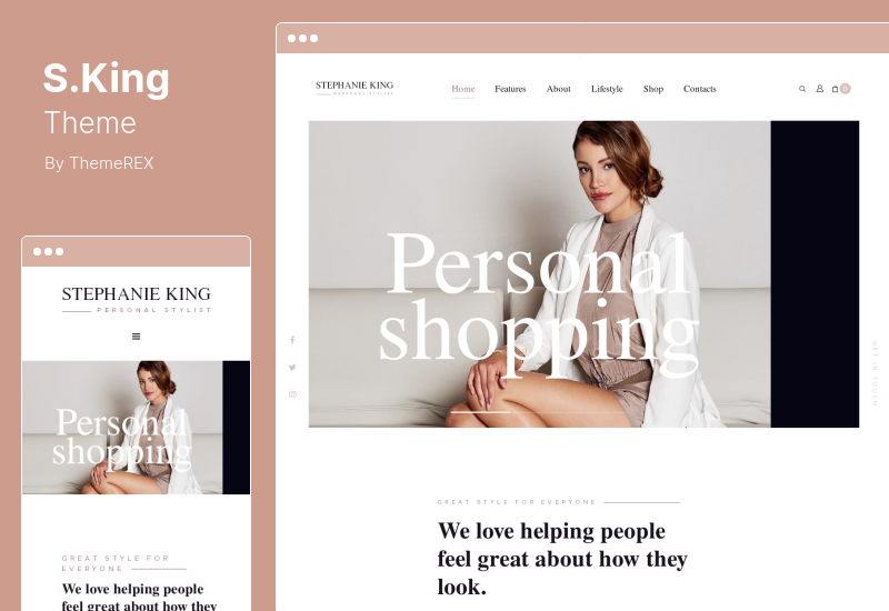 S.King Theme - Personal Stylist Fashion Blogger Tema WordPress