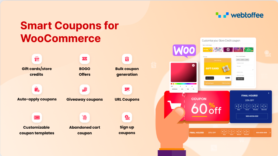 woocommerce 优惠券的 samrt 优惠券