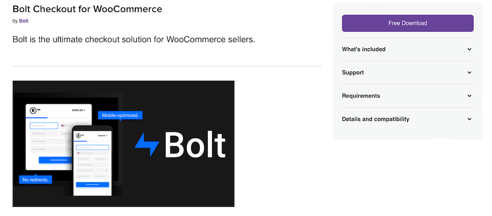 Bolt Checkout لملحق WooCommerce