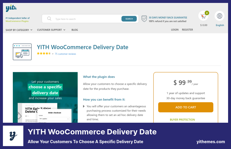 YITH WooCommerce Delivery Date Plugin - اسمح لعملائك باختيار تاريخ تسليم محدد