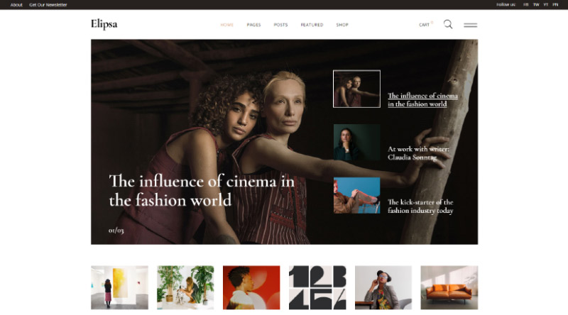 Elipsa personal blog WP Theme