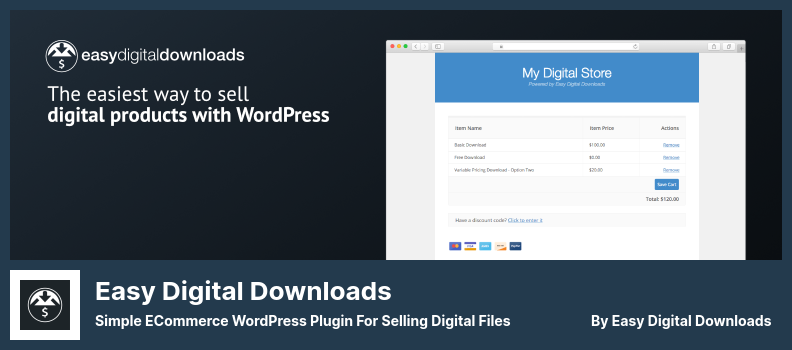 Plugin per download digitali facili - Plugin WordPress per eCommerce semplice per la vendita di file digitali