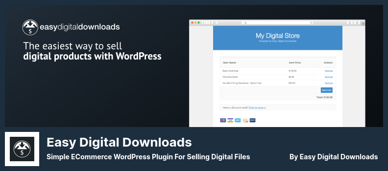 EasyDigitalDownloadsプラグイン-デジタルファイルを販売するためのシンプルなeコマースWordPressプラグイン