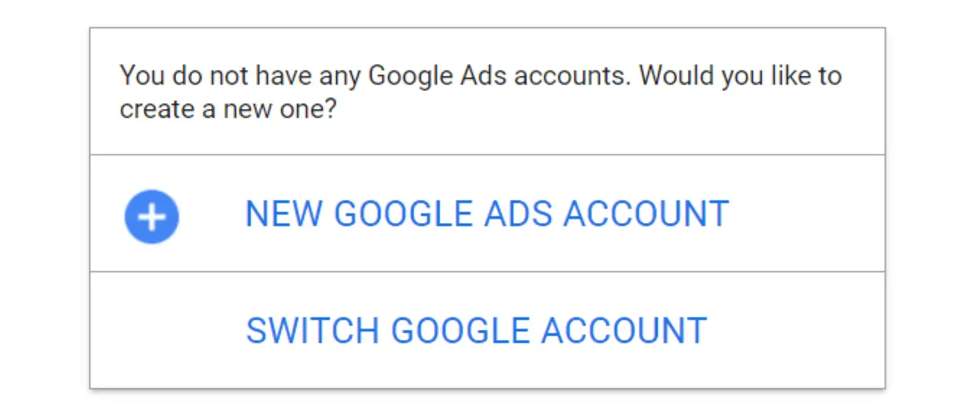 Creazione di un account Google Ads