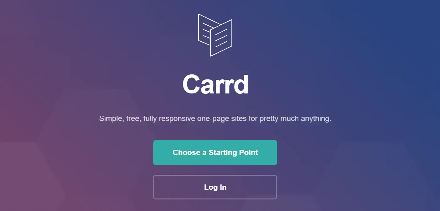 Carrdは、最高の無料ランディングページビルダーの1つです。