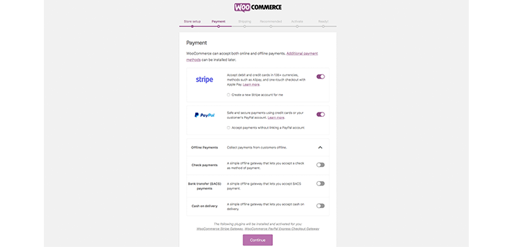 Configurazione del pagamento WooCommerce