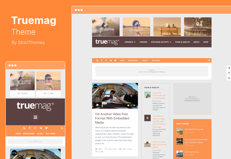 Tema Truemag - Tema WordPress AdSense