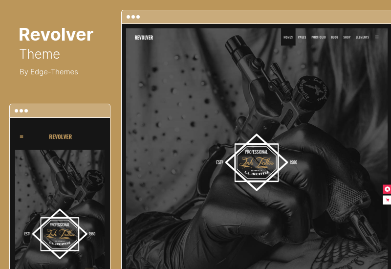 Tema Revolver - Tema WordPress Tattoo Studio Barbershop