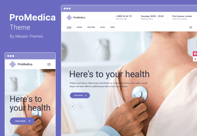 Tema ProMedica - Tema WordPress per l'assistenza sanitaria medica