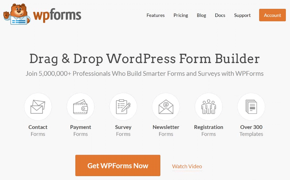 WPForms home