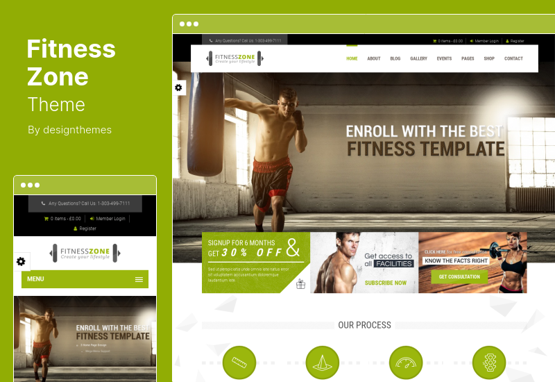 Fitness Zone Theme - Fitnessstudio, Fitness WordPress Theme