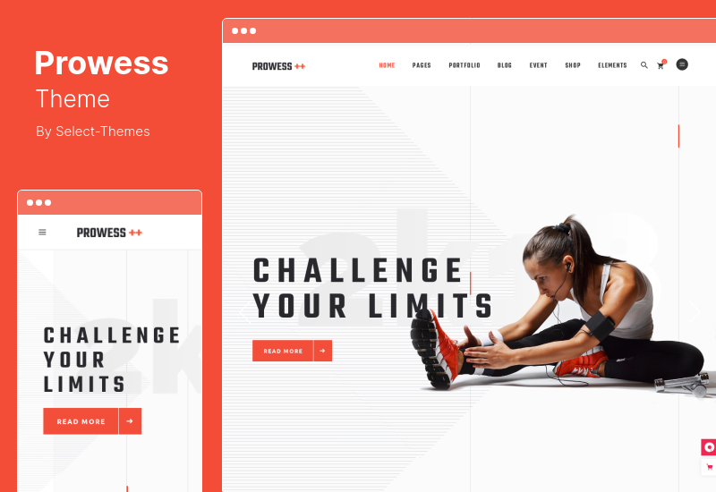 Prowess-Thema - Fitness- und Fitnessstudio-WordPress-Theme