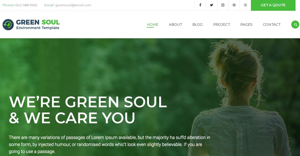 Tema WordPress Green Soul