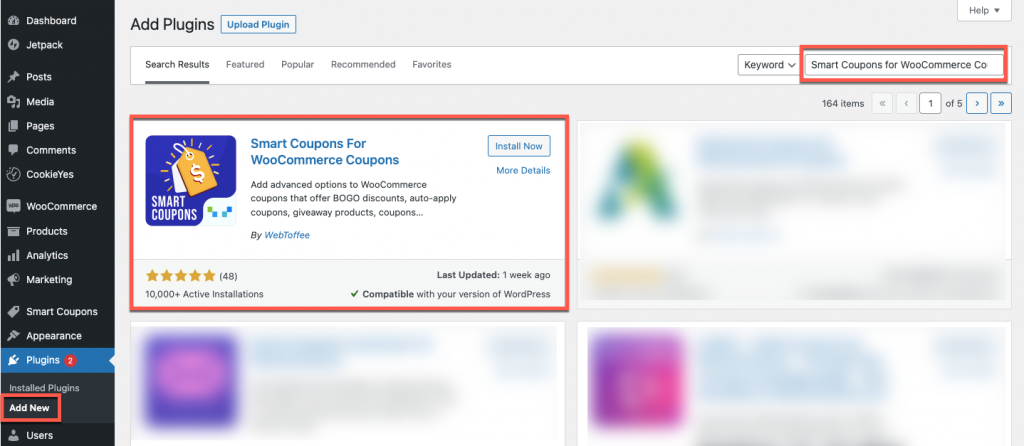 Plugin de coupons WooCommerce coupons intelligents