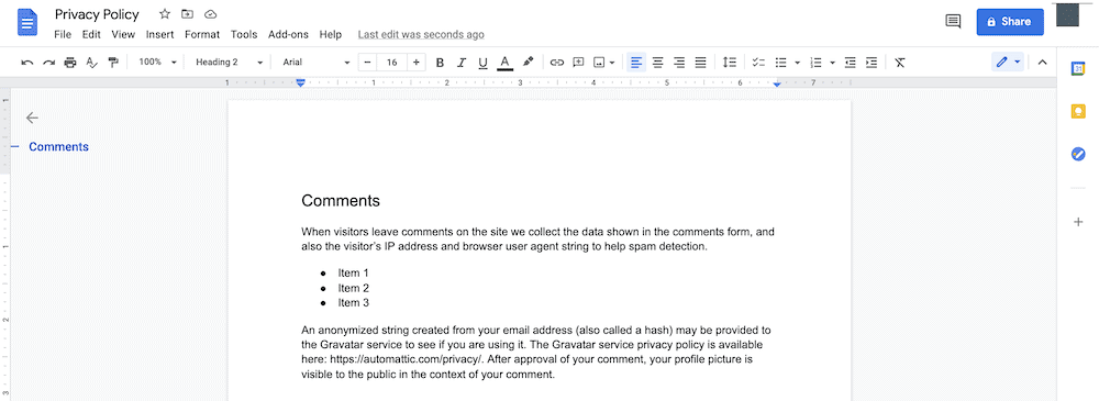 A Google Doc file.