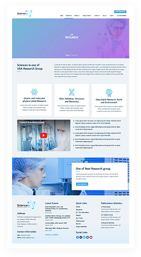 Science-X WordPress教育研究主題