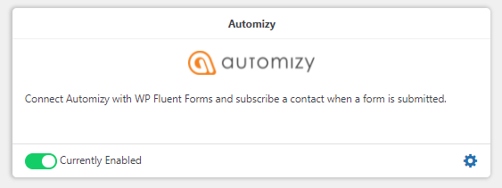 Automizy, บูรณาการ, WordPress