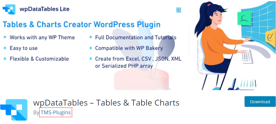 Plugin de table supérieure