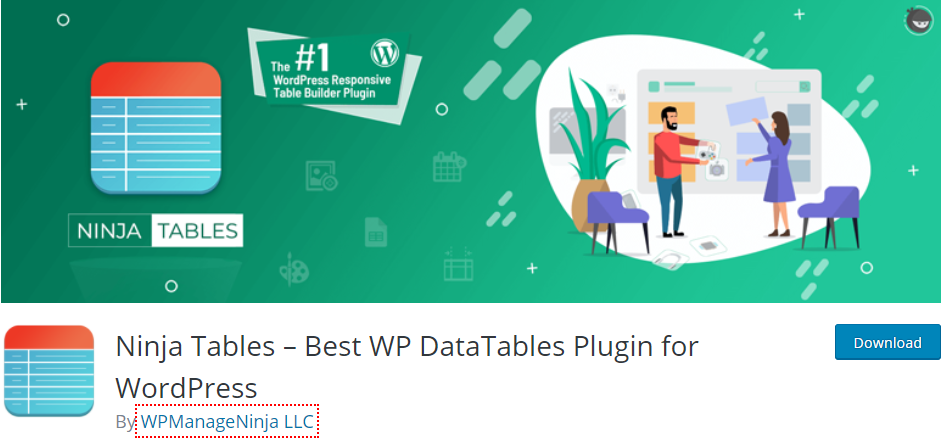 Tables Ninja meilleures alternatives WP Table Builder