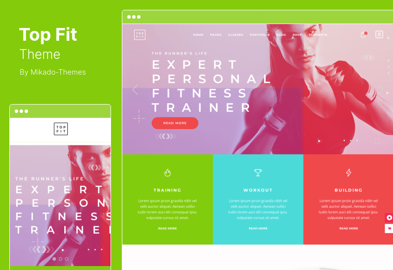 TopFit-Theme - Fitness- und Fitnessstudio-WordPress-Theme