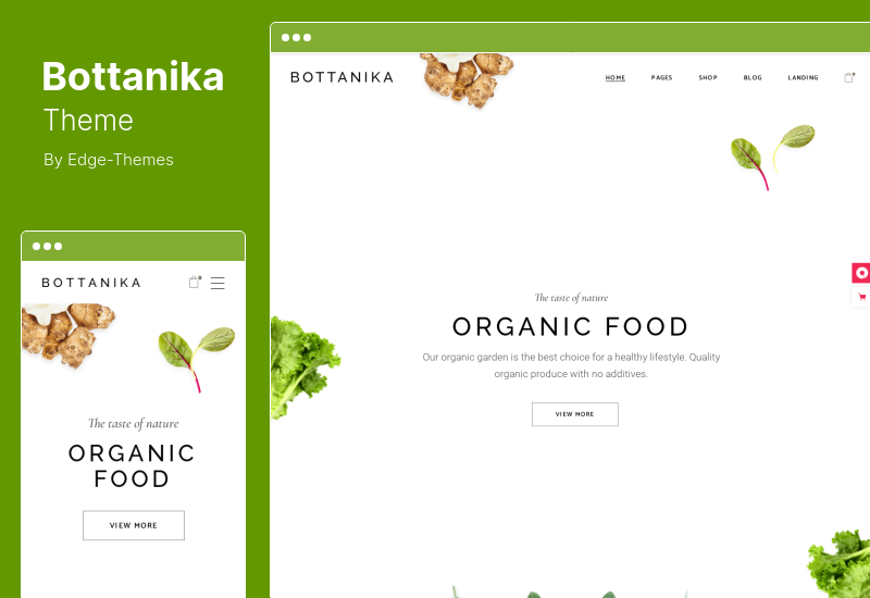 ธีม Bottanika - ธีม WordPress ร้านขายอาหารออร์แกนิก