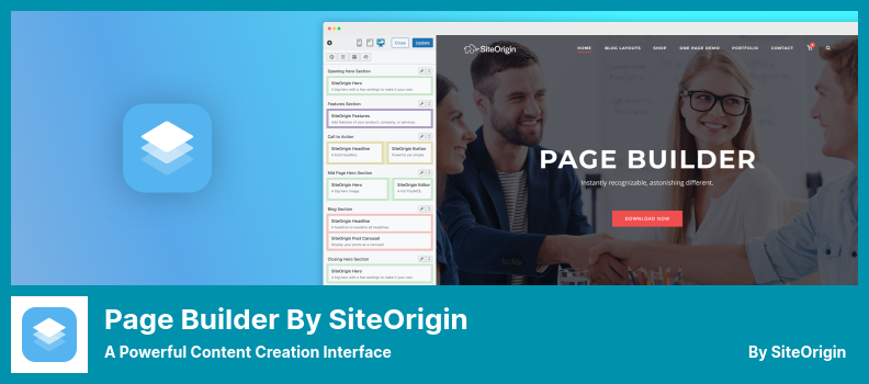 Page Builder by SiteOrigin Plugin - eine leistungsstarke Schnittstelle zur Erstellung von Inhalten