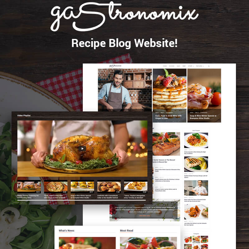 Gastronomix - ธีมร้านอาหาร WordPress