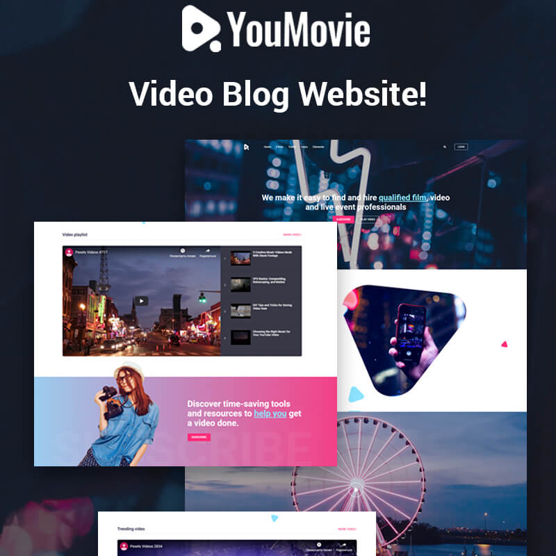 YouMovie - Videography Elementor WordPress Theme