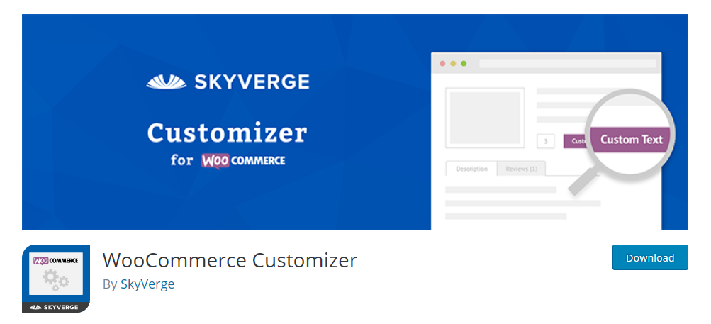 ปลั๊กอิน Woocommerce - เครื่องมือปรับแต่ง WooCommerce