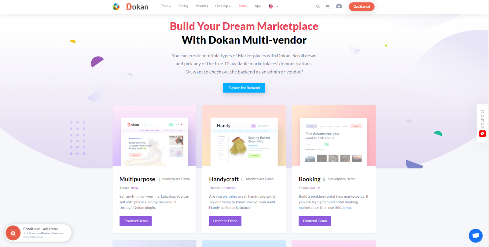 ปลั๊กอิน Woocommerce ฟรี - Dokan